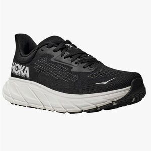 Hoka Men's Black and White Athletic Shoes